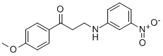 1-(4-METHOXYPHENYL)-3-(3-NITROANILINO)-1-PROPANONE 结构式