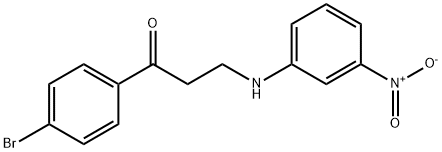 1-(4-BROMOPHENYL)-3-(3-NITROANILINO)-1-PROPANONE 结构式