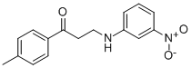 1-(4-METHYLPHENYL)-3-(3-NITROANILINO)-1-PROPANONE 结构式