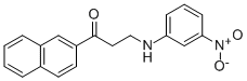 1-(2-NAPHTHYL)-3-(3-NITROANILINO)-1-PROPANONE 结构式