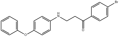 1-(4-BROMOPHENYL)-3-(4-PHENOXYANILINO)-1-PROPANONE 结构式