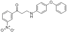 1-(3-NITROPHENYL)-3-(4-PHENOXYANILINO)-1-PROPANONE 结构式