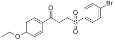 3-[(4-BROMOPHENYL)SULFONYL]-1-(4-ETHOXYPHENYL)-1-PROPANONE 结构式