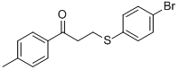 3-[(4-BROMOPHENYL)SULFANYL]-1-(4-METHYLPHENYL)-1-PROPANONE 结构式