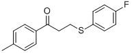 3-[(4-FLUOROPHENYL)SULFANYL]-1-(4-METHYLPHENYL)-1-PROPANONE 结构式