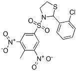 Thiazolidine, 2-(2-chlorophenyl)-3-[(4-methyl-3,5-dinitrophenyl)sulfonyl]- (9CI) 结构式