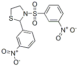 Thiazolidine, 2-(3-nitrophenyl)-3-[(3-nitrophenyl)sulfonyl]- (9CI) 结构式