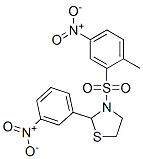 Thiazolidine, 3-[(2-methyl-5-nitrophenyl)sulfonyl]-2-(3-nitrophenyl)- (9CI) 结构式