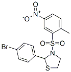 Thiazolidine, 2-(4-bromophenyl)-3-[(2-methyl-5-nitrophenyl)sulfonyl]- (9CI) 结构式