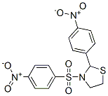 Thiazolidine, 2-(4-nitrophenyl)-3-[(4-nitrophenyl)sulfonyl]- (9CI) 结构式