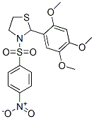 Thiazolidine, 3-[(4-nitrophenyl)sulfonyl]-2-(2,4,5-trimethoxyphenyl)- (9CI) 结构式