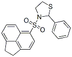 Thiazolidine, 3-[(1,2-dihydro-5-acenaphthylenyl)sulfonyl]-2-phenyl- (9CI) 结构式