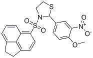 Thiazolidine, 3-[(1,2-dihydro-5-acenaphthylenyl)sulfonyl]-2-(4-methoxy-3-nitrophenyl)- (9CI) 结构式