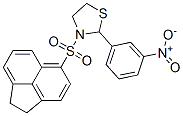 Thiazolidine, 3-[(1,2-dihydro-5-acenaphthylenyl)sulfonyl]-2-(3-nitrophenyl)- (9CI) 结构式