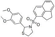 Thiazolidine, 3-[(1,2-dihydro-3-acenaphthylenyl)sulfonyl]-2-(3,4-dimethoxyphenyl)- (9CI) 结构式