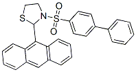 Thiazolidine, 2-(9-anthracenyl)-3-([1,1-biphenyl]-4-ylsulfonyl)- (9CI) 结构式