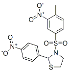 Thiazolidine, 3-[(4-methyl-3-nitrophenyl)sulfonyl]-2-(4-nitrophenyl)- (9CI) 结构式