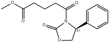 (4S)-D, 2-二氧代-4-苯基-3-噁唑烷酮戊酸甲酯 结构式