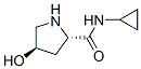 2-Pyrrolidinecarboxamide,N-cyclopropyl-4-hydroxy-,(2S,4R)-(9CI) 结构式