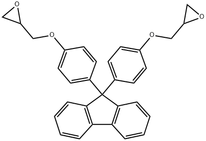 9,9-二[(2,3-环氧丙氧基)苯基]芴 结构式