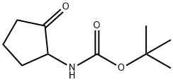 2-((叔丁氧羰基)氨基)环戊酮 结构式
