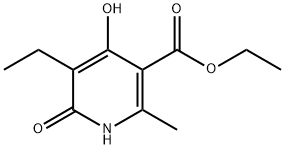 3-Pyridinecarboxylic acid, 5-ethyl-1,6-dihydro-4-hydroxy-2-methyl-6-oxo-, ethyl ester (9CI) 结构式