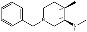 (3S,4S)-1-苄基-N,4-二甲基哌啶-3-胺 结构式