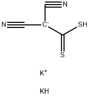 2,2-Bis(potassiothio)ethene-1,1-dicarbonitrile 结构式