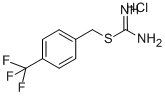 4-(三氟甲基)苄基氨基甲亚胺硫代酸盐盐酸盐 结构式