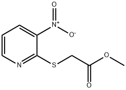 Methyl 2-(3-nitropyridin-2-yl)sulfanylacetate 结构式