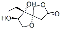 1,7-Dioxaspiro[4.4]nonan-8-one,4-ethyl-3,4-dihydroxy-,(3R,4S,5S)-(9CI) 结构式