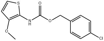 Carbamic acid, (3-methoxy-2-thienyl)-, (4-chlorophenyl)methyl ester (9CI) 结构式