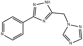 4-[5-(1H-1,2,4-三唑-1-甲基)-1H-1,2,4-三唑-5-基]吡啶 结构式