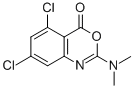 5,7-DICHLORO-2-(DIMETHYLAMINO)-4H-3,1-BENZOXAZIN-4-ONE 结构式