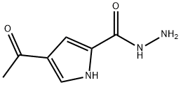 1H-Pyrrole-2-carboxylicacid,4-acetyl-,hydrazide 结构式