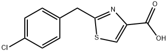 2-(4-Chlorobenzyl)thiazole-4-carboxylic acid 结构式