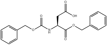 N-苄氧羰基-L-天冬氨酸 1-苄酯 结构式