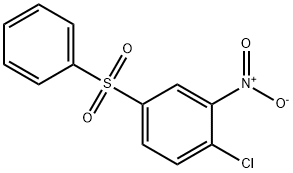 1-氯-2-硝基-4-(苯基磺酰基)苯 结构式