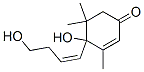 2-Cyclohexen-1-one, 4-hydroxy-4-[(1Z)-4-hydroxy-1-butenyl]-3,5,5-trimethyl- (9CI) 结构式