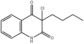 2,4(1H,3H)-Quinolinedione,  3-butyl-3-chloro- 结构式