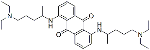 1,5-Bis((4-(diethylamino)-1-methylbutyl)amino)-9,10-anthracenedione 结构式