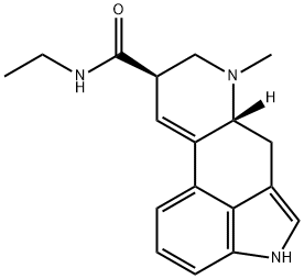 9,10-Didehydro-N-ethyl-6-methylergoline-8β-carboxamide 结构式