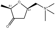 (2S,5S)-Tetrahydro-4-oxo-5,N,N,N-tetramethyl-2-furanmethanaminium 结构式