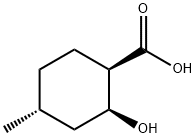 Cyclohexanecarboxylic acid, 2-hydroxy-4-methyl-, (1R,2S,4R)- (9CI) 结构式