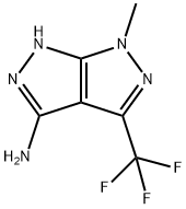 6-甲基-4-(三氟甲基)-2,6-二氢吡唑并[3,4-C]吡唑-3-胺 结构式