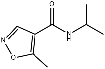 N-异丙基-5-甲基异恶唑-4-甲酰胺 结构式