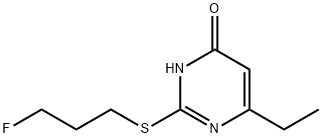 4(1H)-Pyrimidinone,6-ethyl-2-[(3-fluoropropyl)thio]-(9CI) 结构式