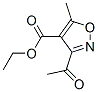 4-Isoxazolecarboxylicacid,3-acetyl-5-methyl-,ethylester(9CI) 结构式