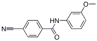 Benzamide, 4-cyano-N-(3-methoxyphenyl)- (9CI) 结构式