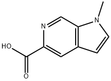 1-甲基-6-氮杂吲哚-5-羧酸 结构式